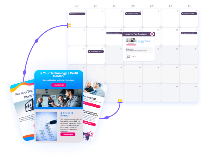 marketing plan template calendar